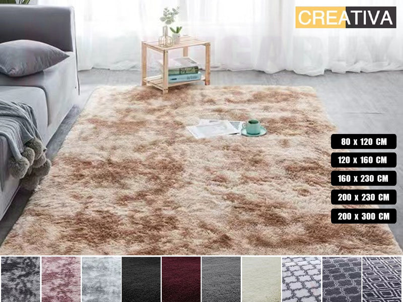 Shaggy carpet rug Silver Tip *5 Sizes