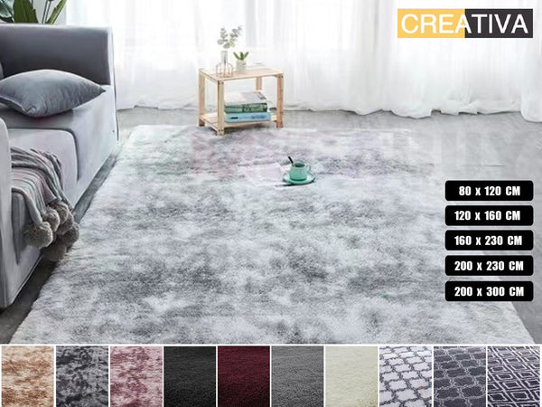Shaggy carpet rug Silver Tip *5 Sizes