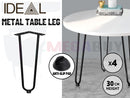 4x Metal Hairpin Legs Table Leg Retro Coffee Table Welded Leg " Black* 5 Sizes