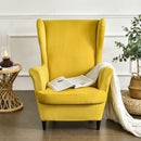 Wingback Sofa Covers Velvet  Sunshine