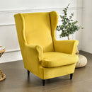 Wingback Sofa Covers Velvet  Sunshine
