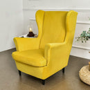 Wingback Sofa Covers Velvet  Sunshine
