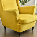 Wingback Sofa Covers Velvet  Sunshine