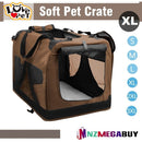 LOVEPET® Dark Brown * Dog Travel Cage Collapsible Soft Pet Dog Crate * M/L/XL/3XL