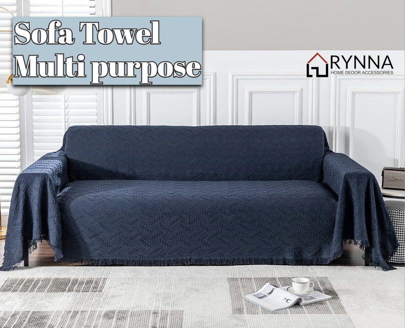 Sofa Blanket Sofa Cover, Navy * 4 Sizes