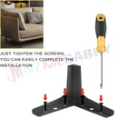 nzmegabuy 17cm black metal hairpin furniture leg with pre-drilled mounting bracket and installation screws