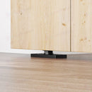 Black rustic folding sliding barn door hardware sliding track 1.83M