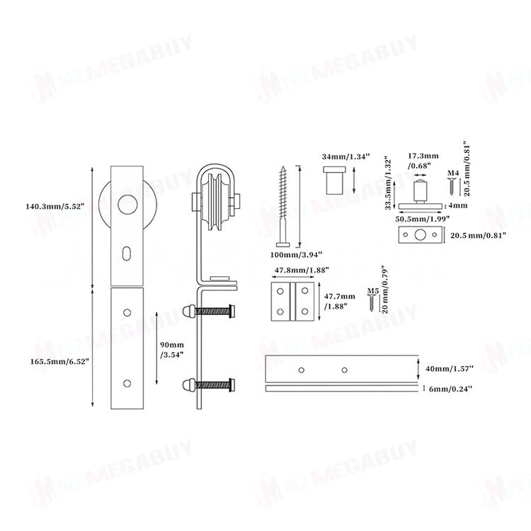 New Barn Door Hardware - NEW