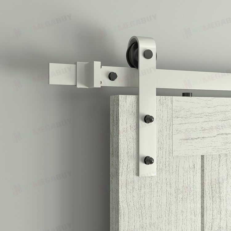 White rustic sliding barn door hardware sliding track 1.83M