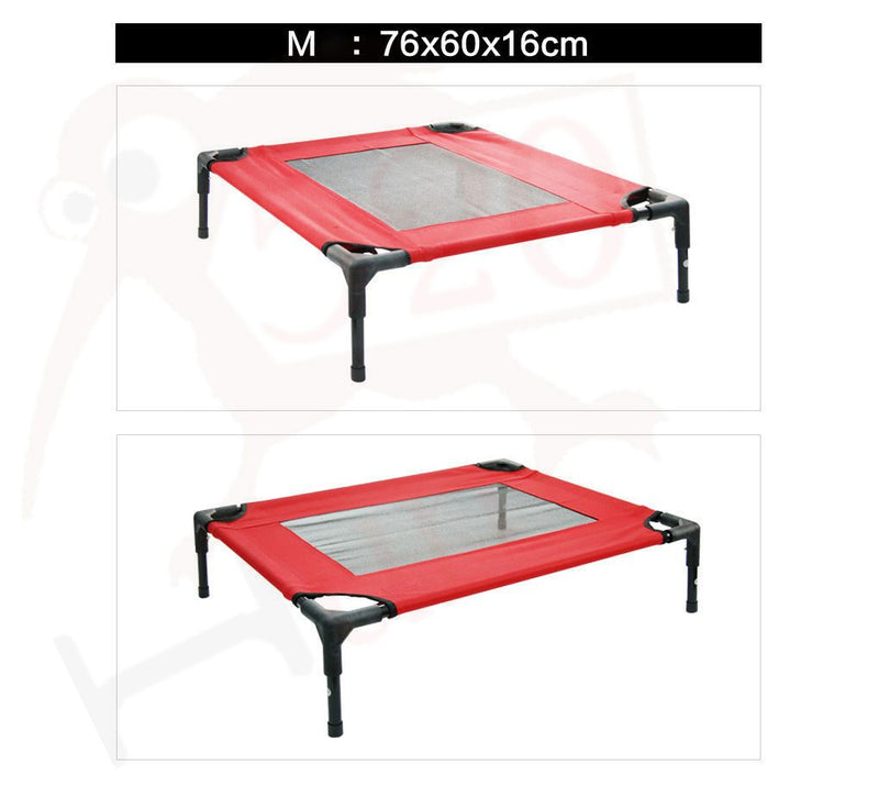 Heavy Duty Pet Dog Bed Trampoline Hammock Canvas * Red *3 Sizes