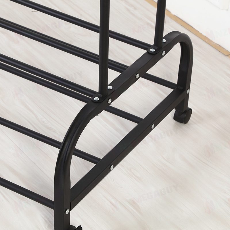 DOUBLE CLOTHES RACK black