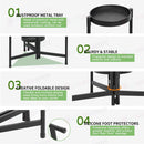 Plant Stand Garden Planter Metal Flower Pot Rack Corner Shelving Indoor Outdoor