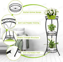Plant Stand Garden Planter Metal Flower Pot Rack Corner Shelving Indoor Outdoor