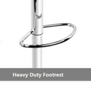 nzmegabuy heavy-duty chrome half-moon footrest on an adjustable bar stool