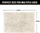 Bathroom rug water absorbent * Ivory