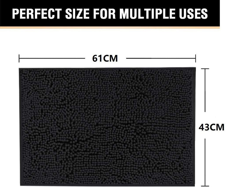 Bathroom rug water absorbent * Black