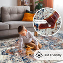Vintage Floor Rug NZ – Washable Non-Slip Area Rug  | Soft Low Pile Carpet