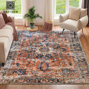 Vintage Floor Rug NZ – Washable Non-Slip Area Rug  | Soft Low Pile Carpet