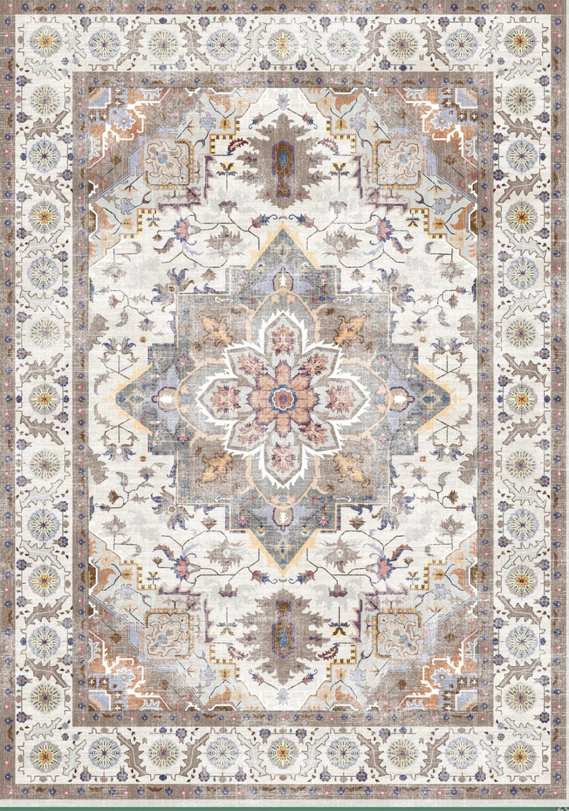 Vintage Floor Rug Washable * 3 Sizes