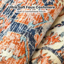 Vintage Floor Rug NZ – Washable Non-Slip Area Rug  | Soft Low Pile Carpet