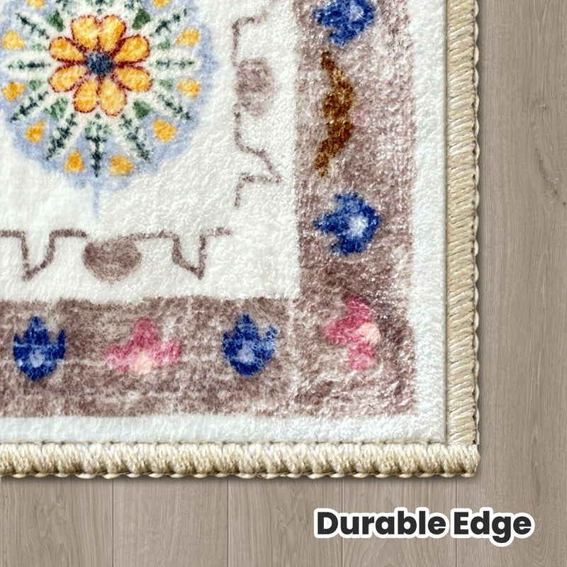 Vintage Floor Rug Washable * 3 Sizes