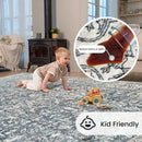 Vintage Floor Rug NZ – Washable Non-Slip Area Rug  | Soft Low Pile Carpet