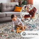 Vintage Floor Rug NZ – Washable Non-Slip Area Rug  | Soft Low Pile Carpet