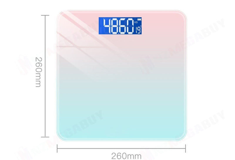 180kg Digital Fitness Weight Bathroom Gym Body Glass LCD Electronic Scale