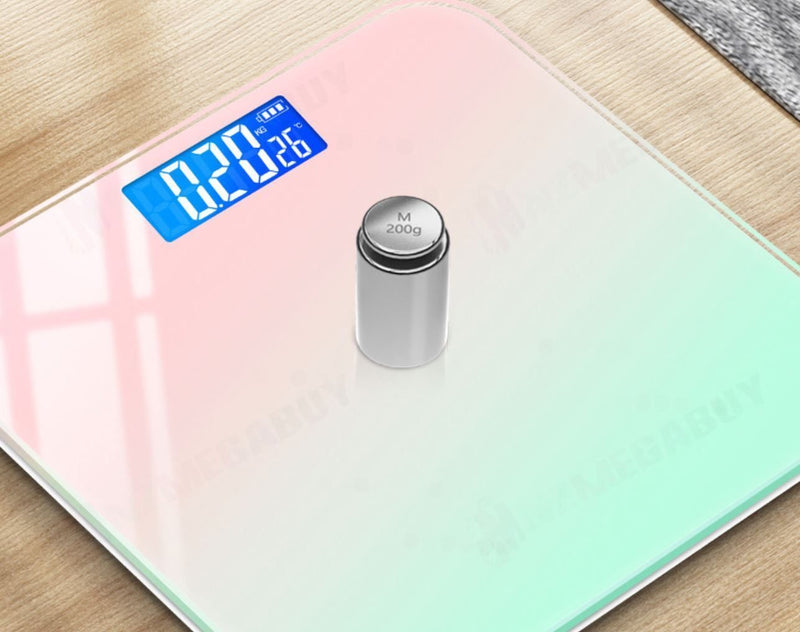 180kg Digital Fitness Weight Bathroom Gym Body Glass LCD Electronic Scale