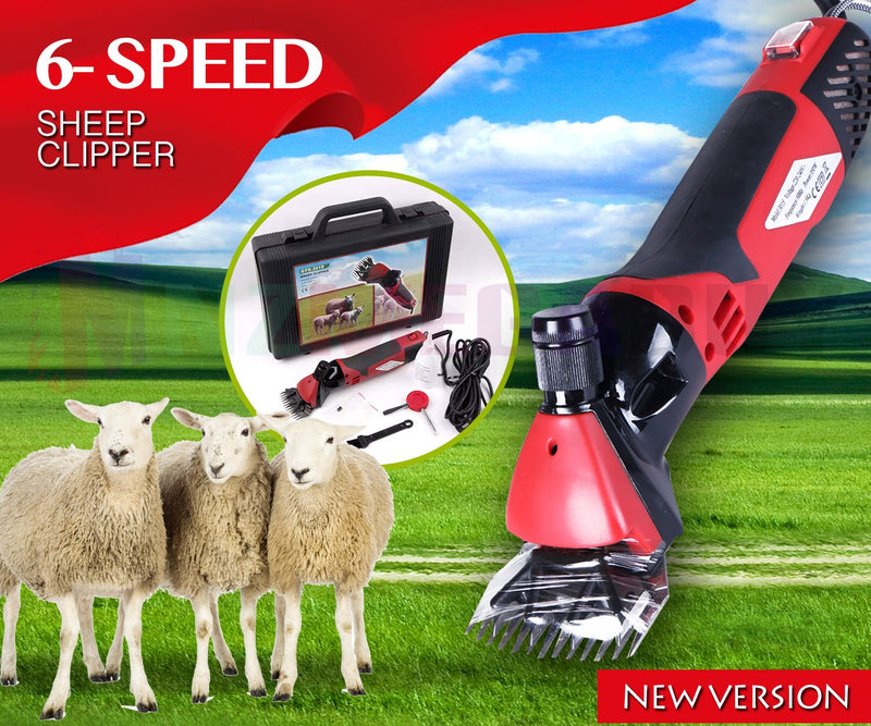 Sheep Electric Shearing Clipper Shears Goats Supplies Alpaca Farm * 6 SPEED