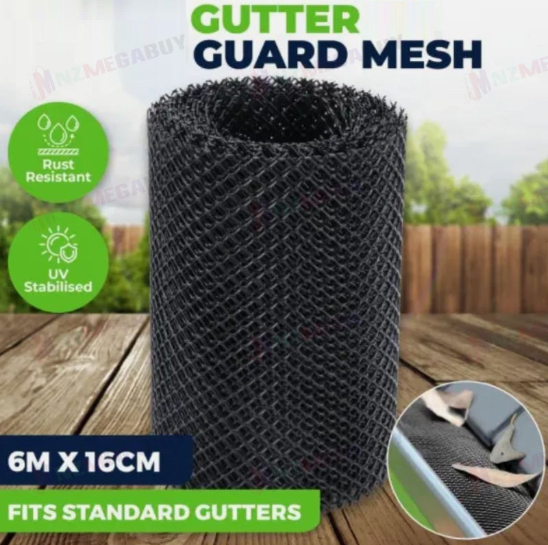 Gutter Guard Leaf Mesh Black Plastic Cover*2 Sizes