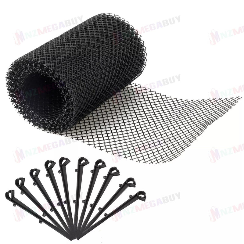 Gutter Guard Leaf Mesh Black Plastic Cover*2 Sizes