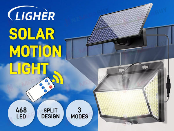 468 LED Solar Flood Light Motion Sensor