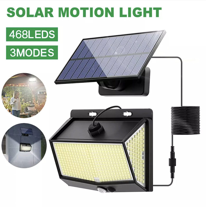 468 LED Solar Flood Light Motion Sensor