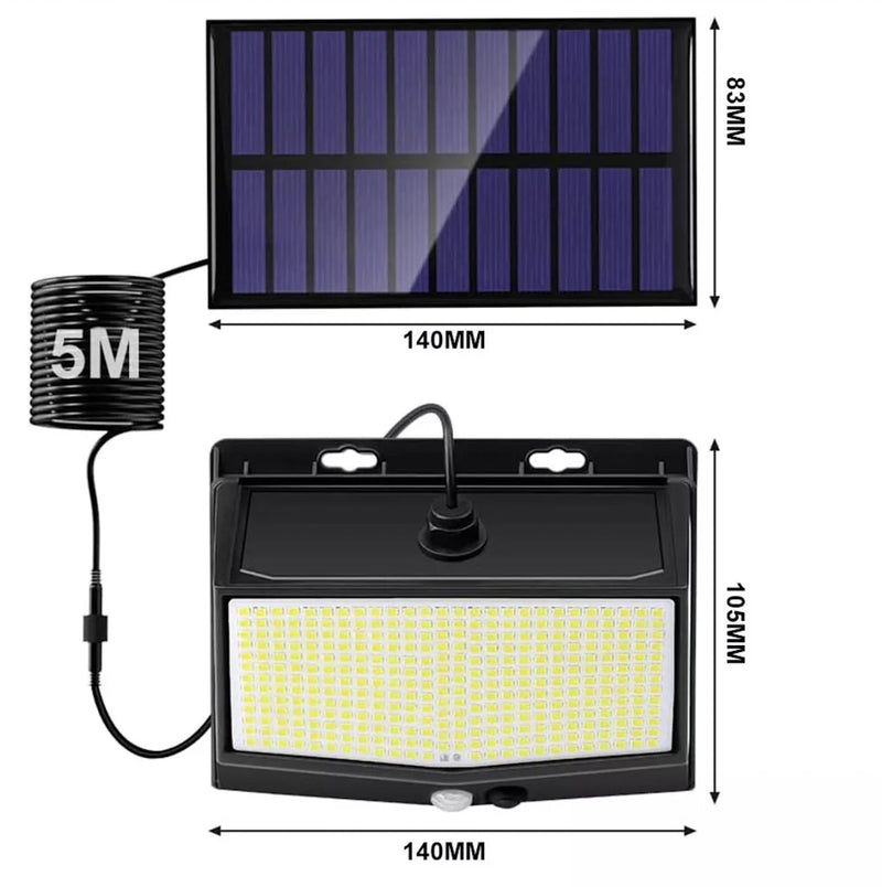 468 LED Solar Flood Light Motion Sensor