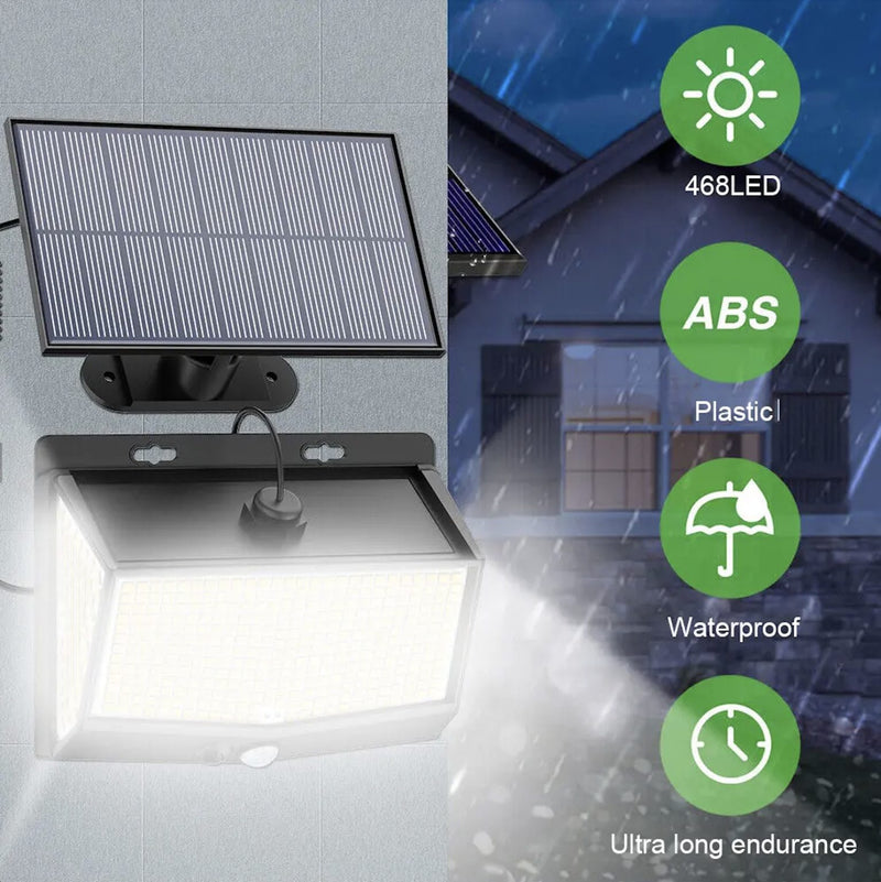 468 LED Solar Flood Light Motion Sensor