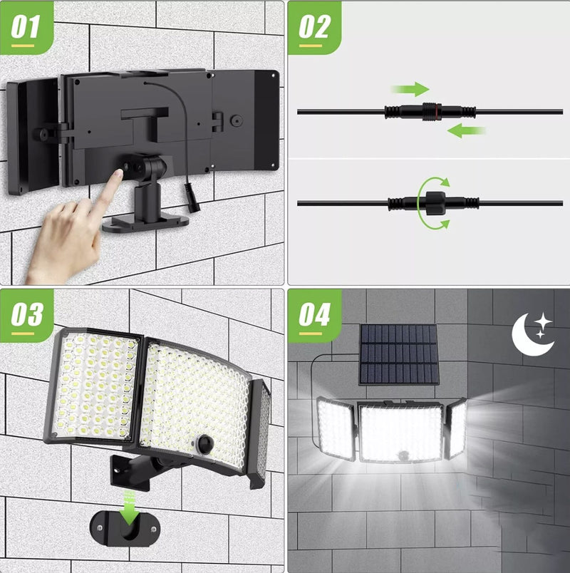 234 LED Solar Flood Light Motion Sensor