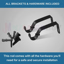 Window Curtain Rods  Extendable Adjustable 2 Sizes