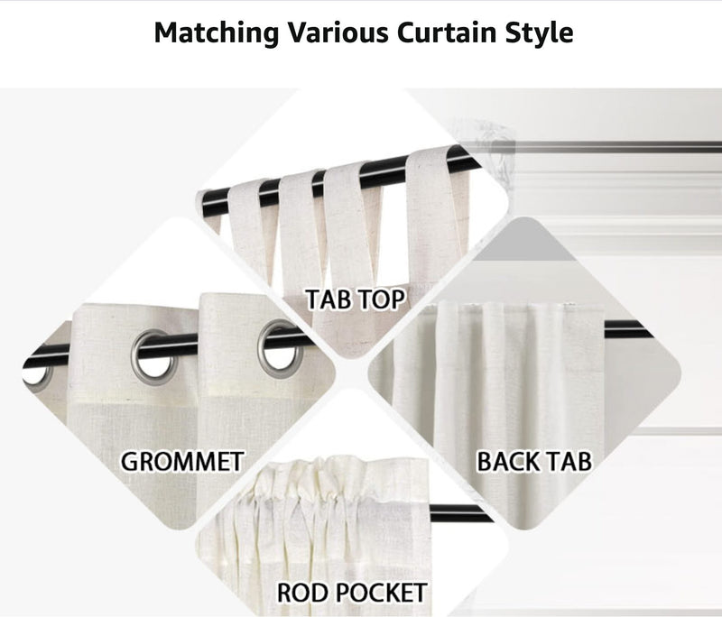 Window Curtain Rods  Extendable Adjustable* 2 Sizes