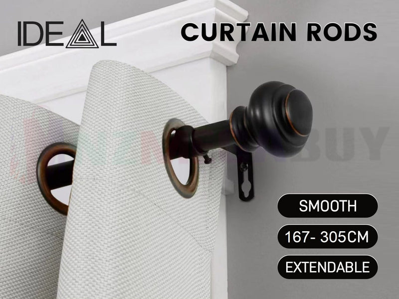 Window Curtain Rods  Extendable Adjustable * 2 Sizes