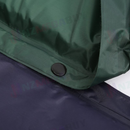 nzmegabuy green self-inflating camping mattress with a black snap button connector for joining multiple mats