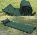 Self Inflating Mattress Camping Hiking Airbed Mat Sleeping with Pillow GREEN