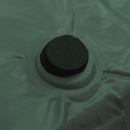 nzmegabuy green self-inflating camping mattress featuring a close-up of the quick-flow inflation valve