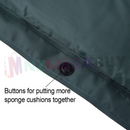 nzmegabuy green self-inflating camping mattress showing the side button connector for joining multiple mats