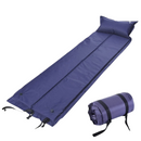 nzmegabuy blue self-inflating camping mattress with built-in pillow and water-resistant polyester shell