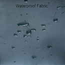 nzmegabuy blue water-resistant 210T polyester fabric surface of a camping mattress with water droplets
