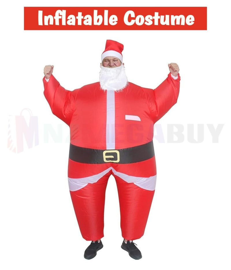 Santa Fancy Dress Inflatable Suit - Fan Operated Costume