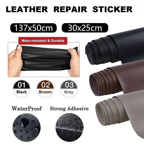 Self Adhesive Leather Repair Patch  * 2 Sizes & 2 Colors