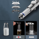 nzmegabuy high-pressure handheld shower head with triple filtration system and water-saving stop button feature
