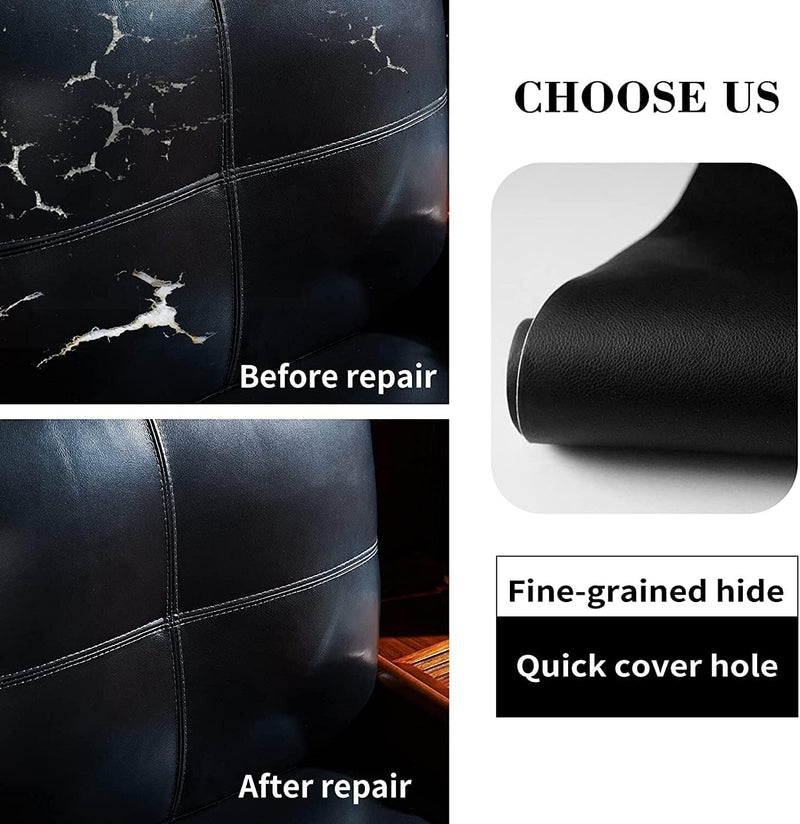 Self Adhesive Leather Repair Patch  * 2 Sizes & 2 Colors